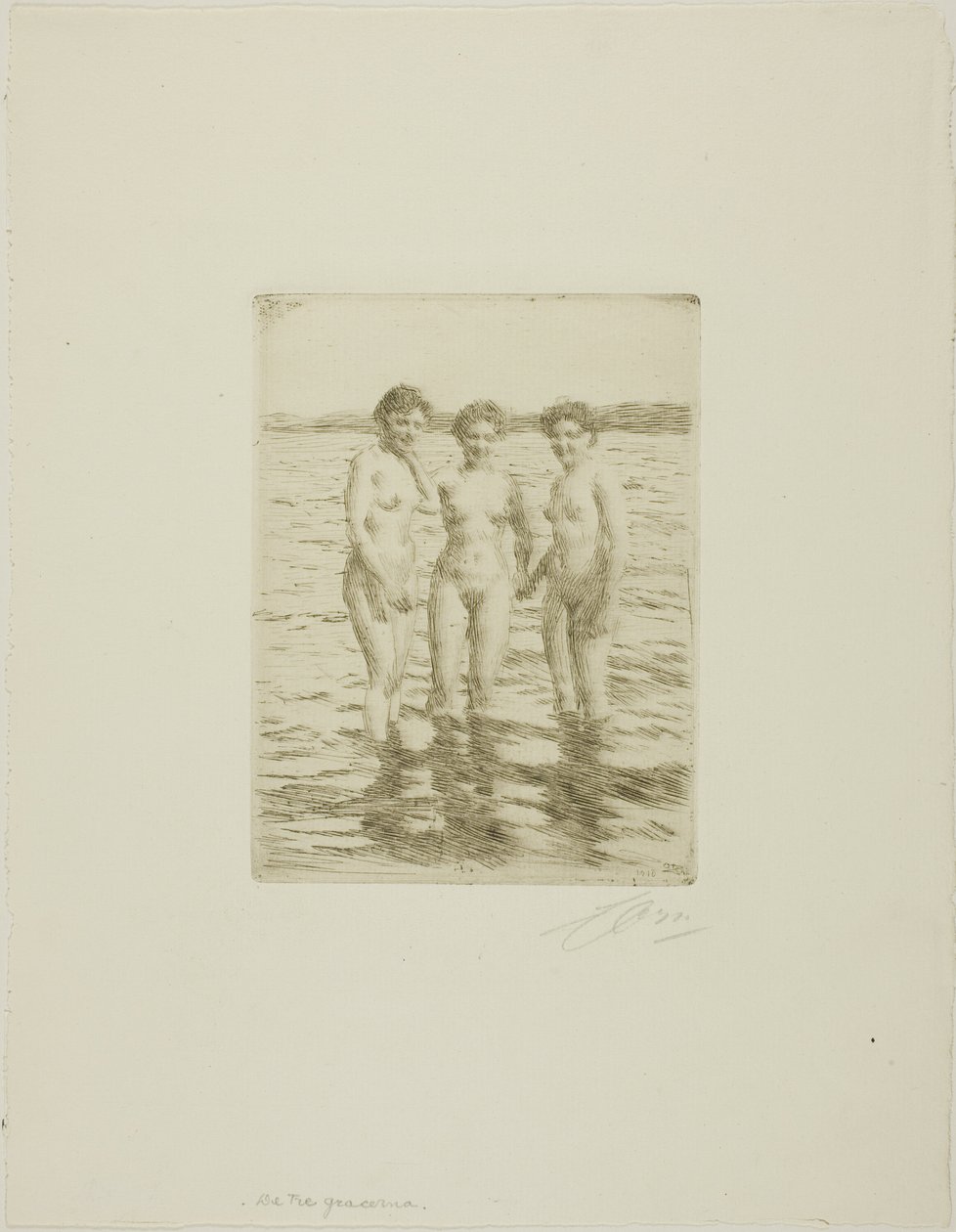 A három grácia alkotó: Anders Leonard Zorn
