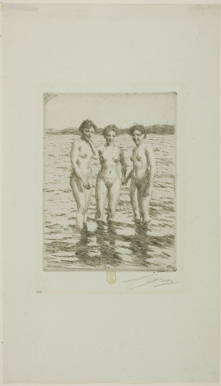 A három grácia alkotó: Anders Leonard Zorn