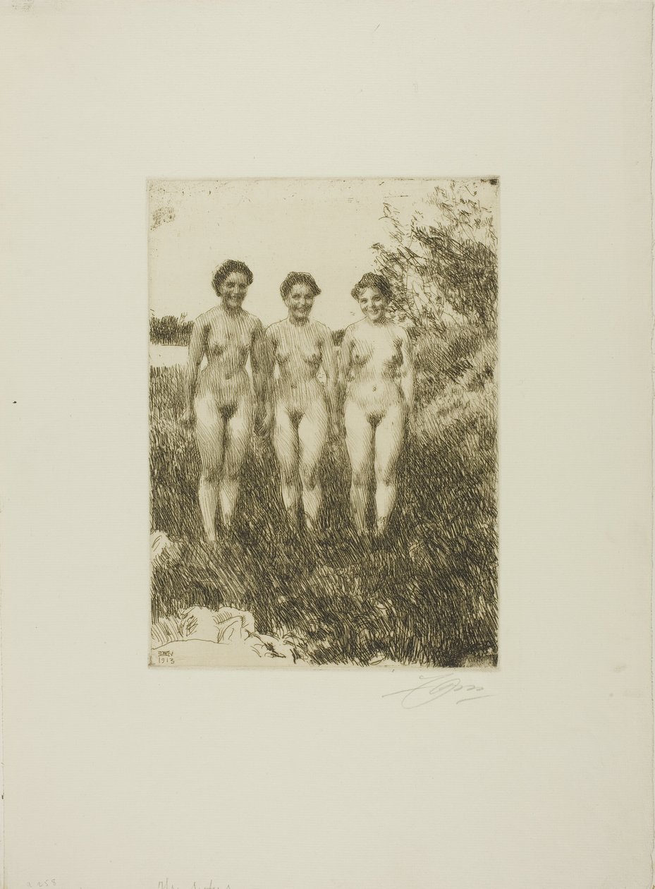 Három nővér alkotó: Anders Leonard Zorn