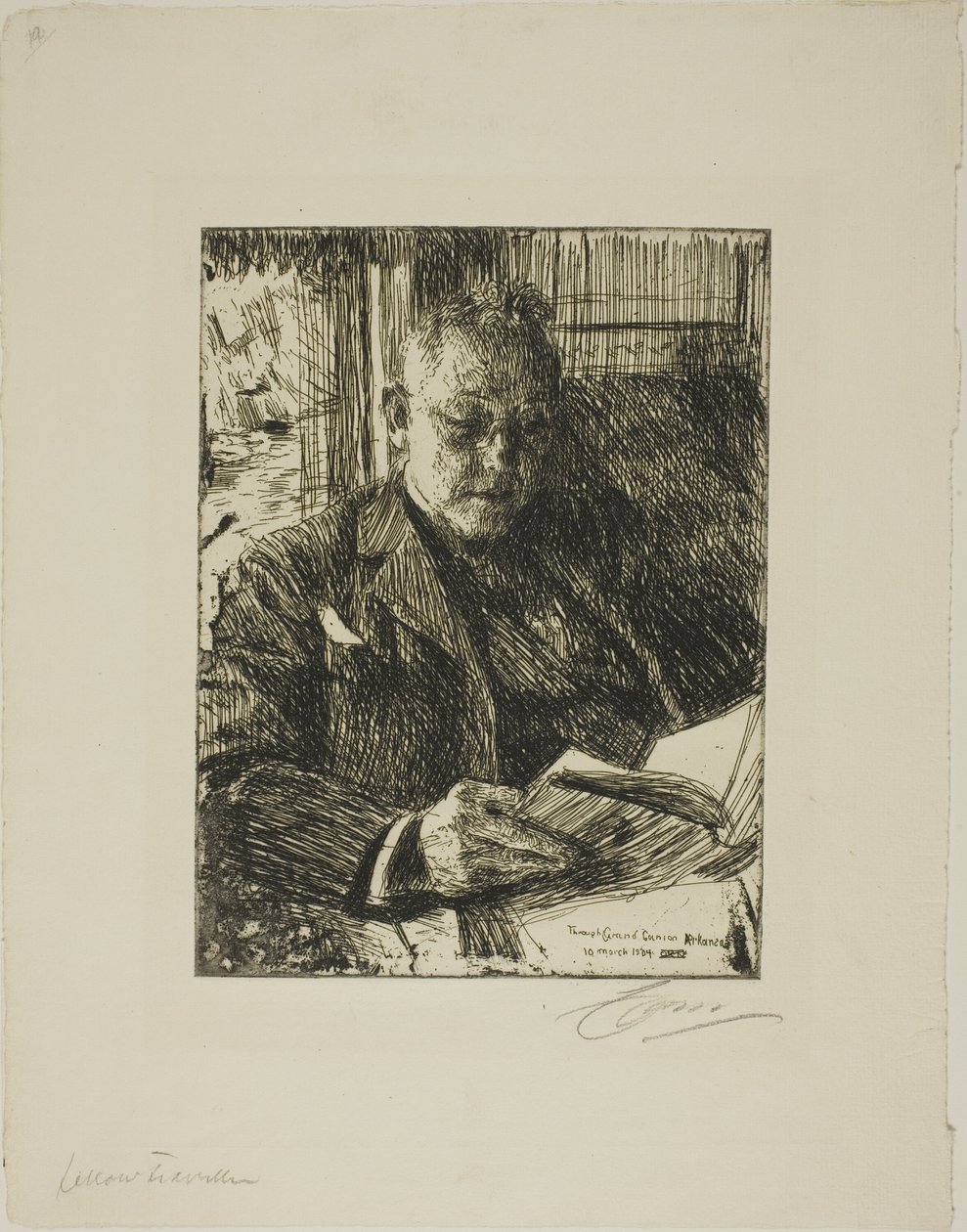 Utazótárs (Mr. Ch. Deering) alkotó: Anders Leonard Zorn