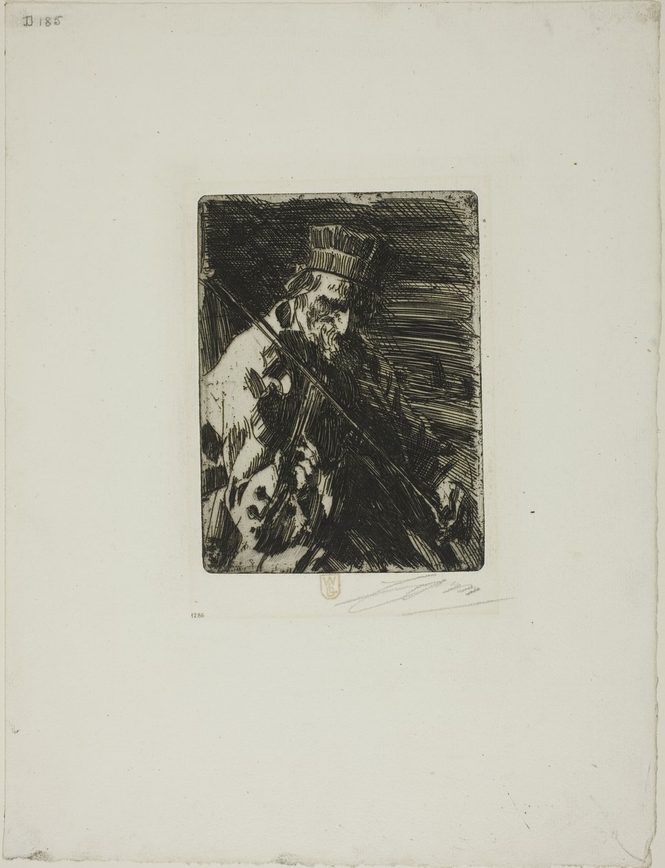 Falusi hegedűs alkotó: Anders Leonard Zorn