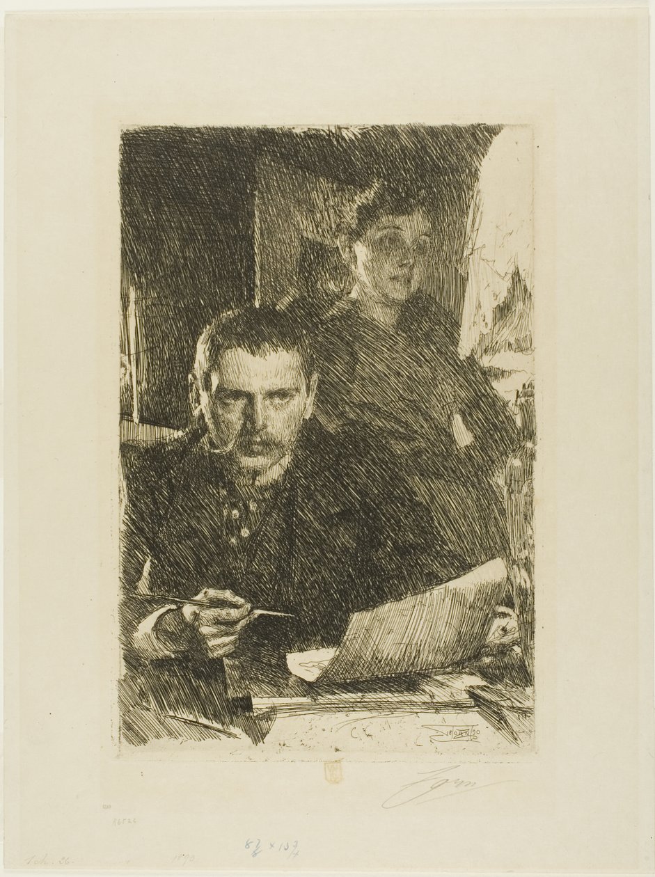 Zorn és a felesége alkotó: Anders Leonard Zorn