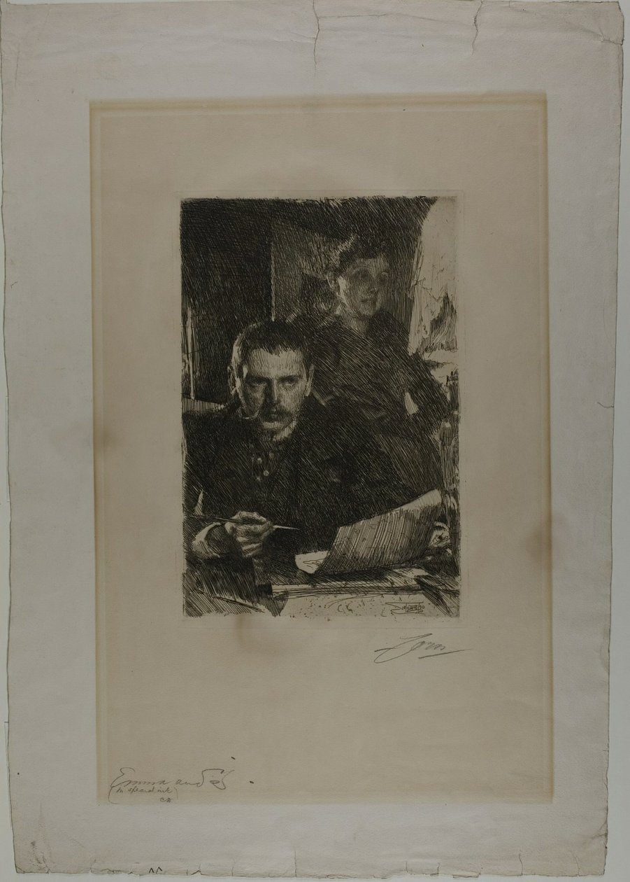 Zorn és a felesége alkotó: Anders Leonard Zorn
