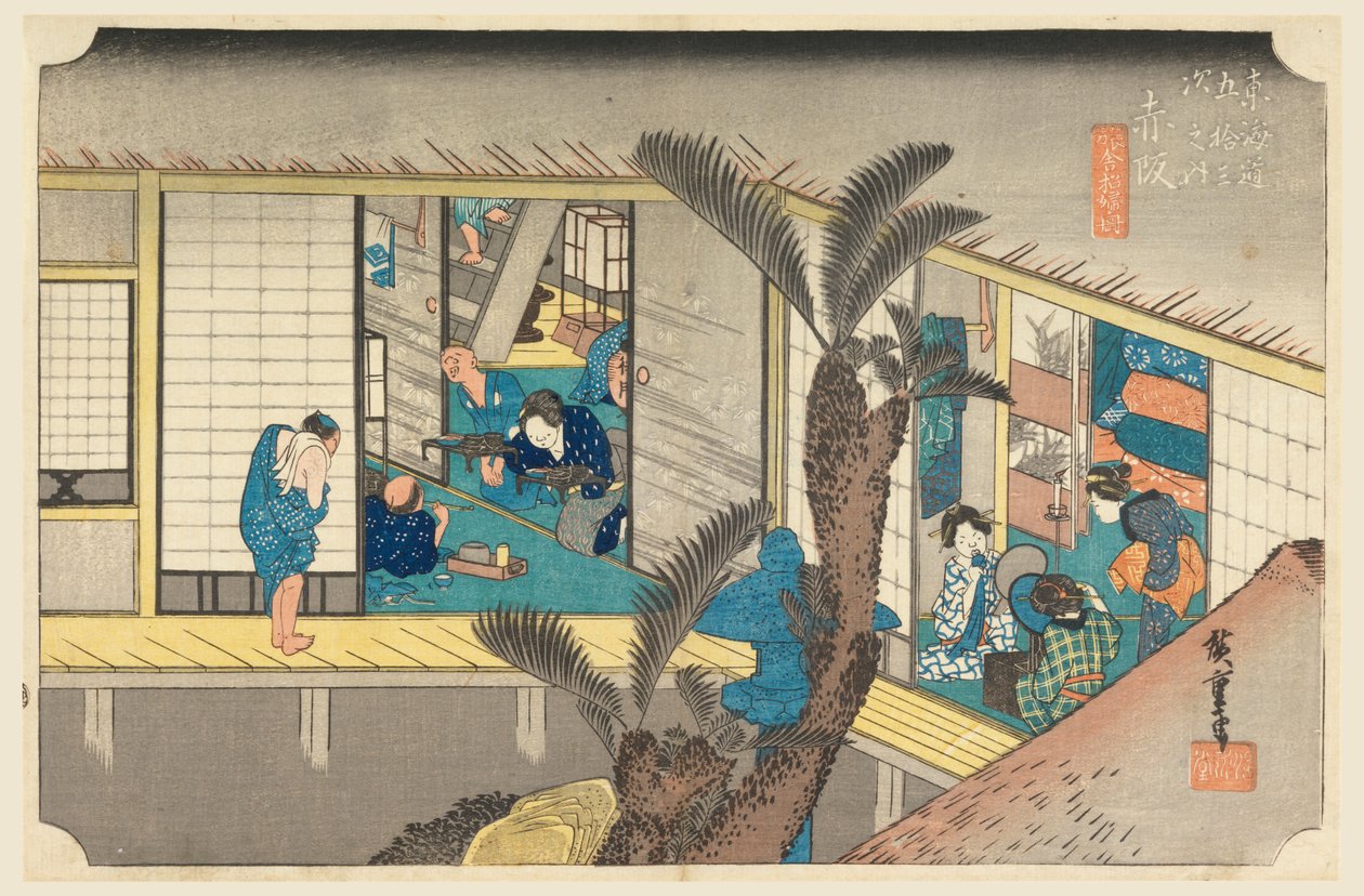 Akasaka, értelmiségi tag, Te fifty-three S tane s of Te urbane alsó d alkotó: Ando Hiroshige