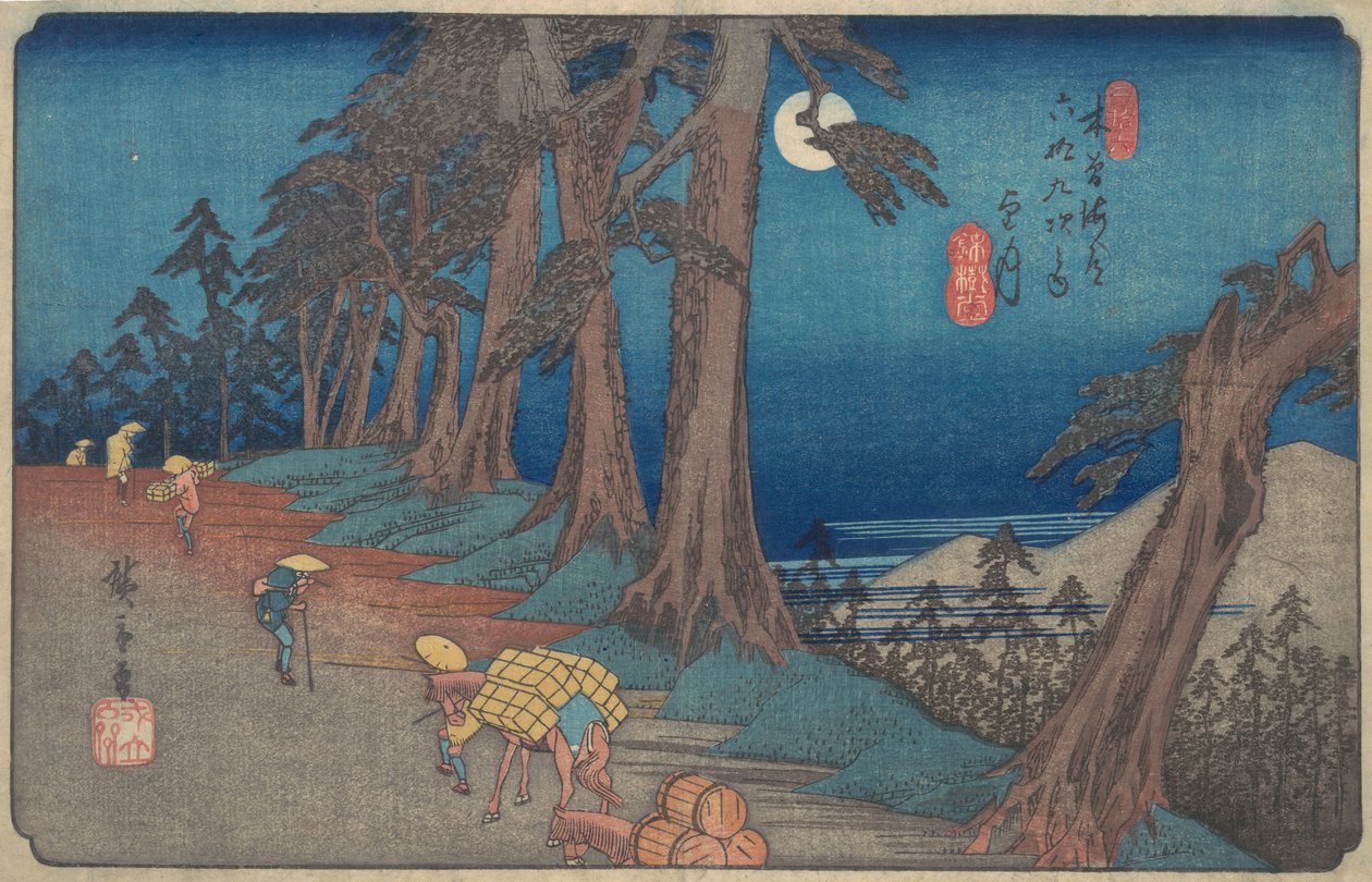 Mochizuki. alkotó: Ando Hiroshige