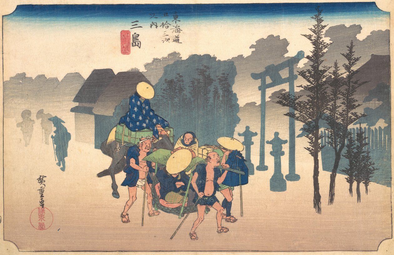 Reggeli köd, 19. század. alkotó: Ando Hiroshige