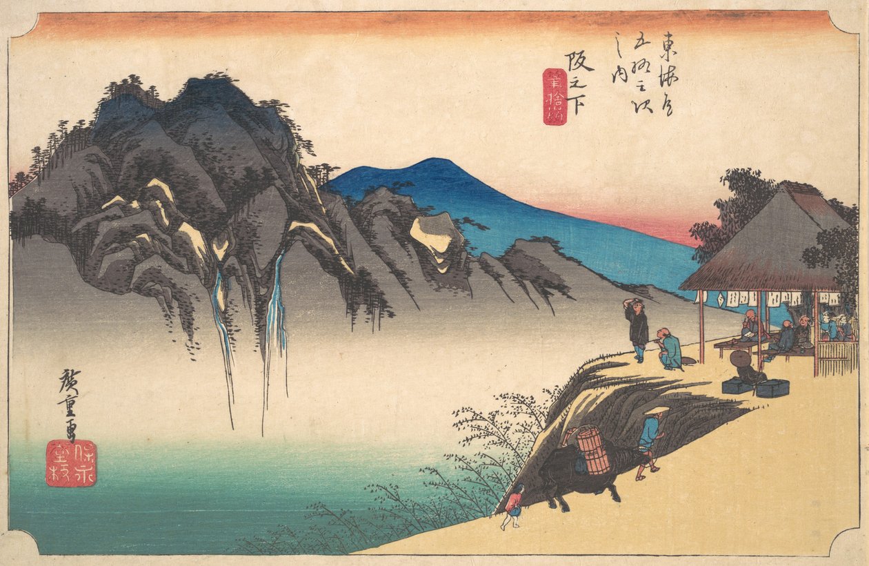 Ez egy lejtőcsúcs? 1834. , szúnyog. 1834. alkotó: Ando Hiroshige