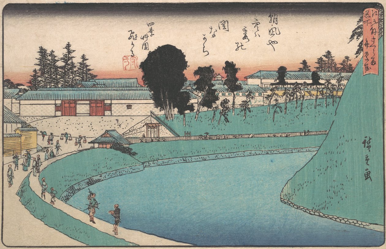 Soto Sakurada Benkei, mi? 1843. , szúnyog. 1843. alkotó: Ando Hiroshige