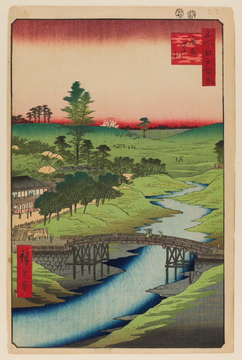 Furukawa folyó, Hiroo alkotó: Ando or Utagawa Hiroshige