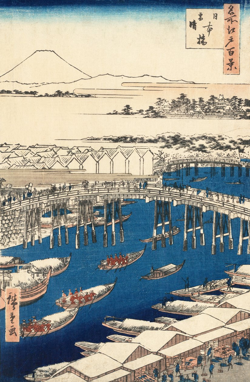 Nihonbashi, Cair Hayashi g af hand r S w, Utagawa Hiroshige alkotó: Ando or Utagawa Hiroshige