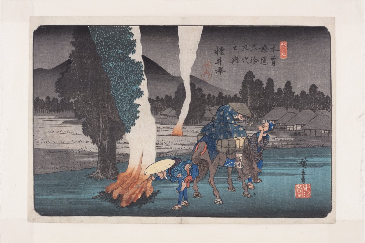No. 19, Karuizawa (színes fatömbnyomat) alkotó: Ando or Utagawa Hiroshige