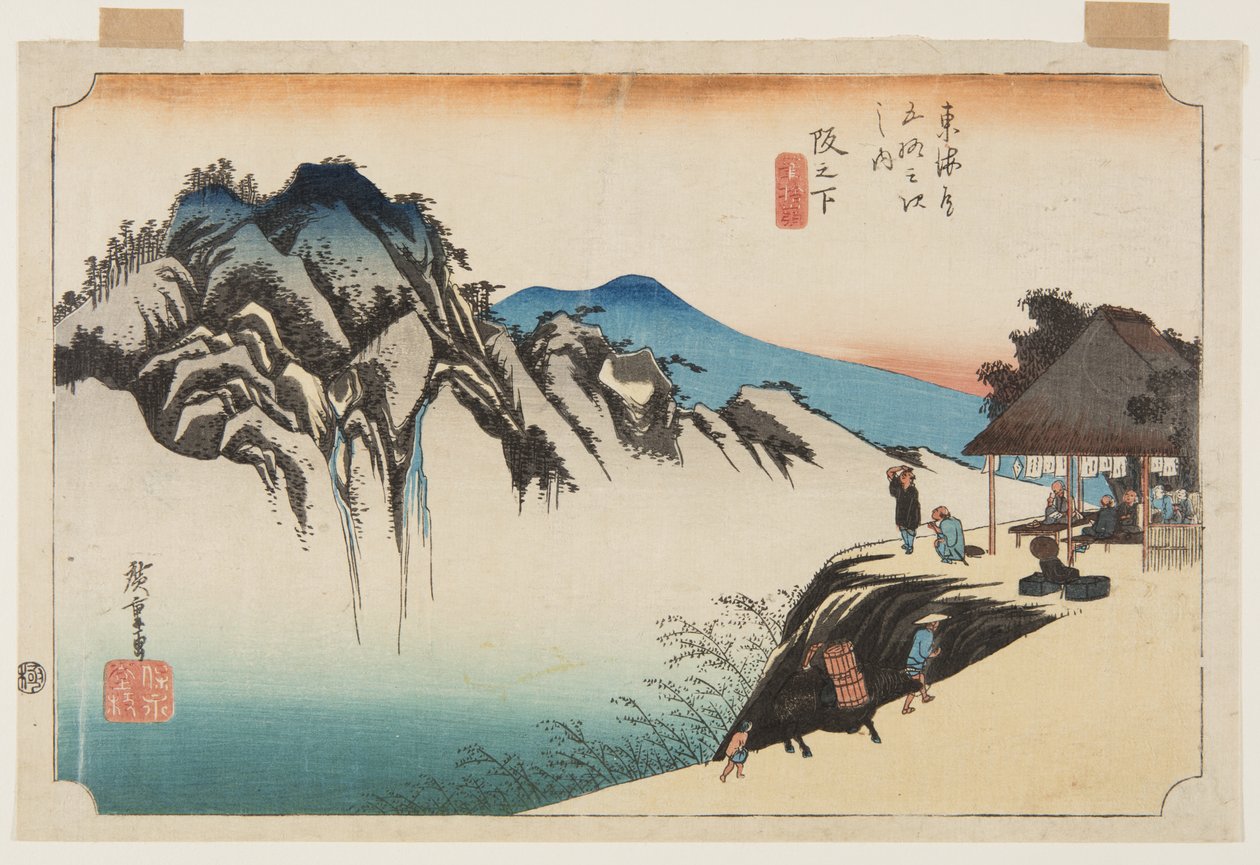 Sakashita: Fudette Mine (Sakashita, Fudete Mine) alkotó: Ando or Utagawa Hiroshige