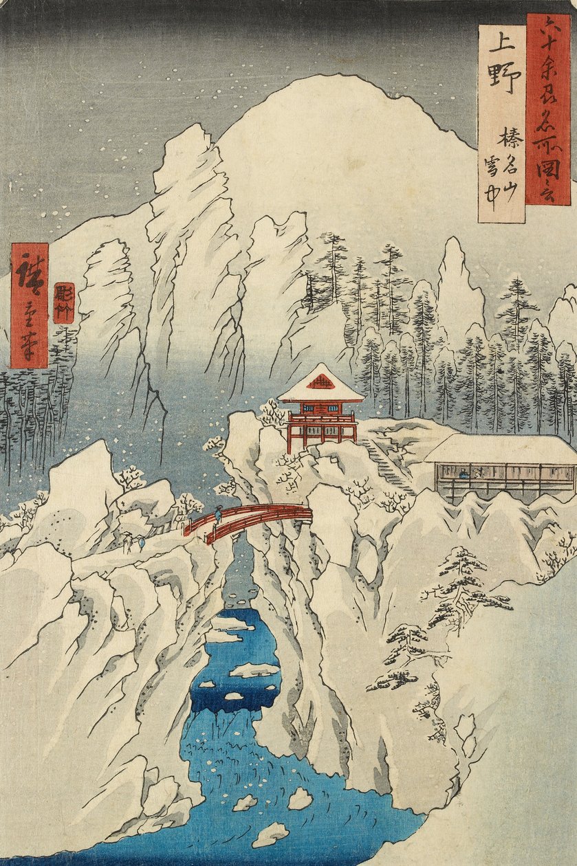 Hó a Haruna hegyen Kōzuke tartományban alkotó: Ando or Utagawa Hiroshige