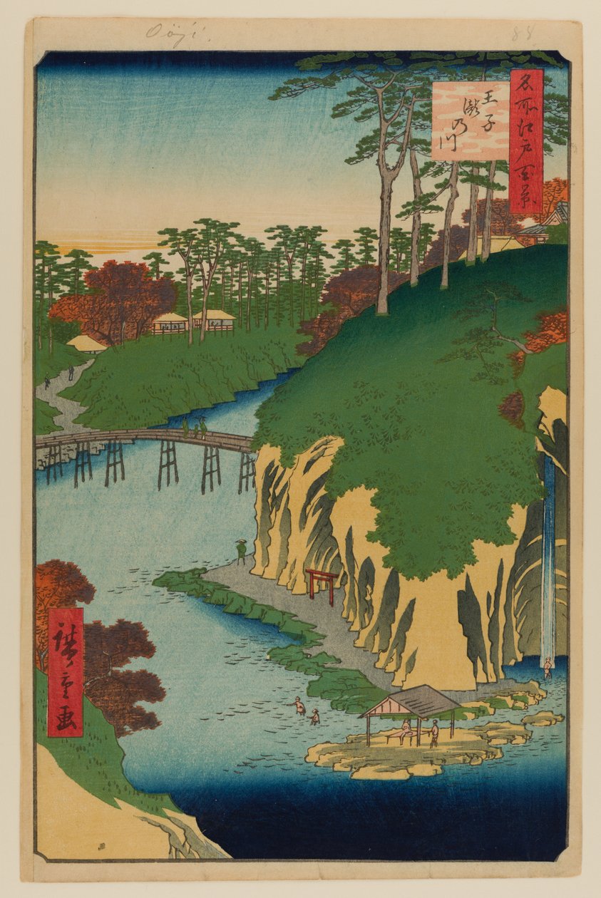Takinogawa, Oji alkotó: Ando or Utagawa Hiroshige