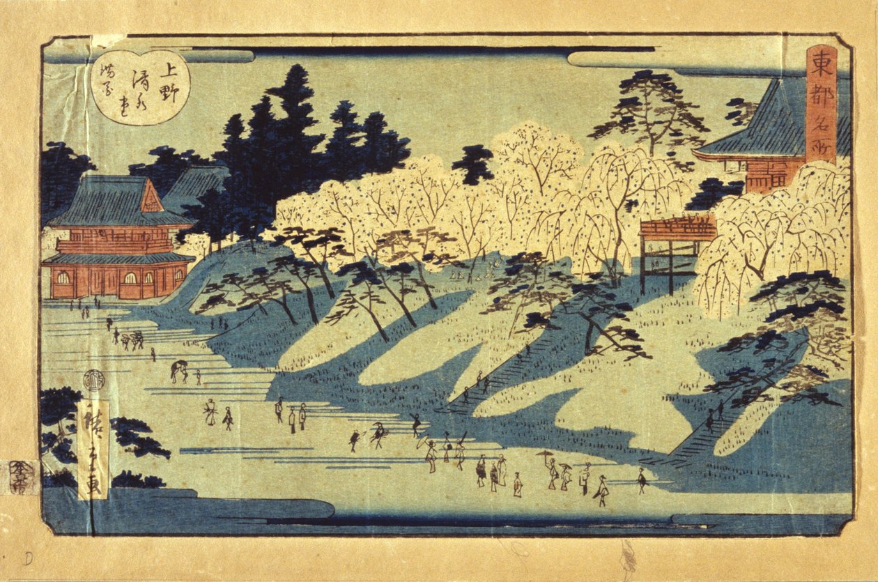 Kilátás Yedo-ra alkotó: Ando or Utagawa Hiroshige