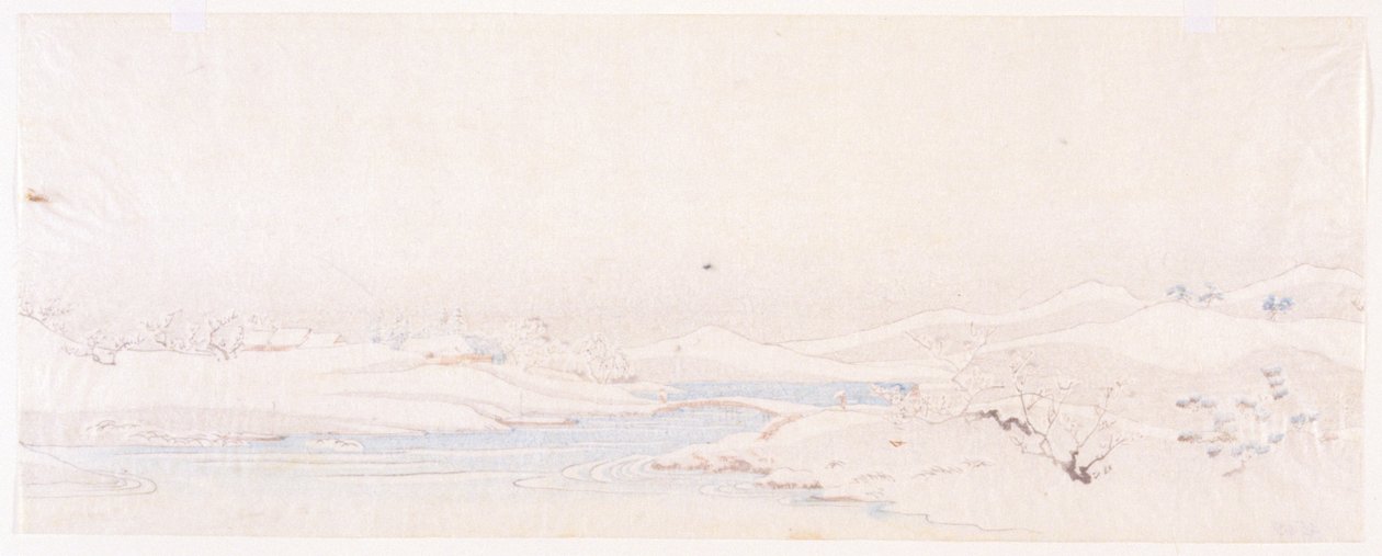 Téli táj. Tartományok sorozat. alkotó: Ando or Utagawa Hiroshige