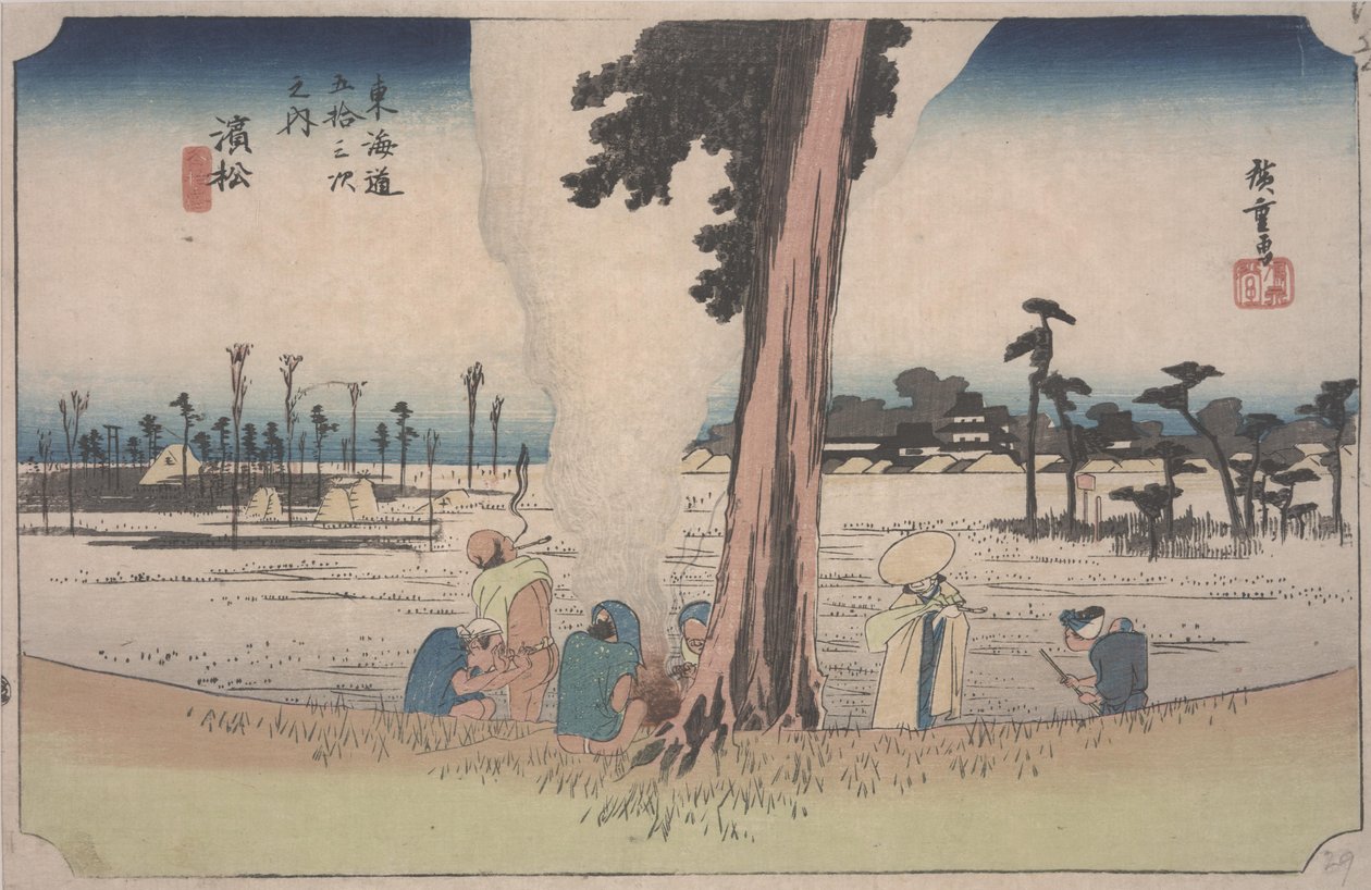 Téli jelenet alkotó: Ando or Utagawa Hiroshige