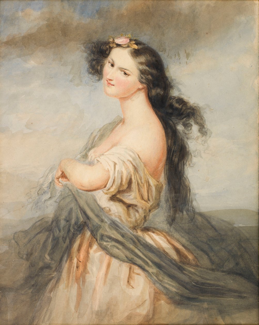 Juliette Drouet portréja 1806-1883. alkotó: André Charles Voillemot