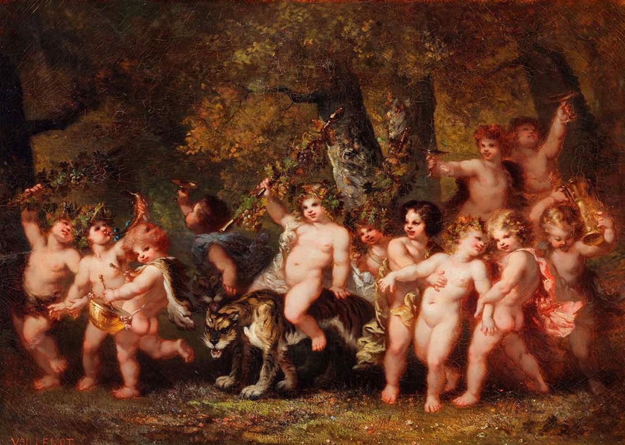 Bacchus gyermekkora alkotó: André Charles Voillemot