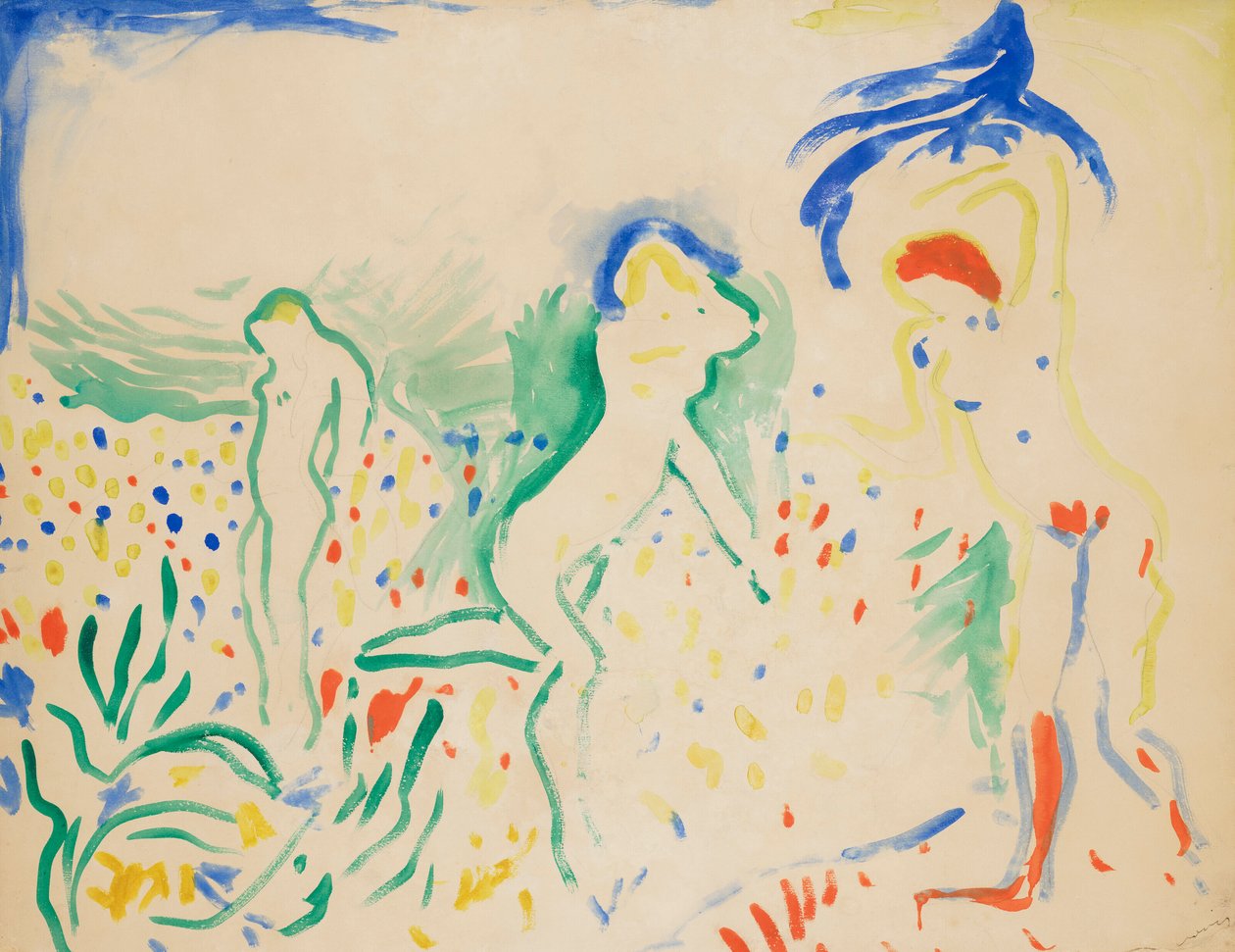Táncoló fürdőzők alkotó: Andre Derain
