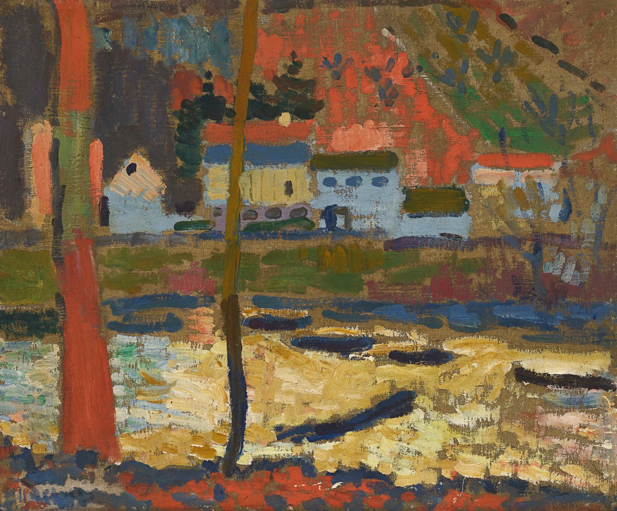A Szajna mentén Chatou-ban alkotó: Andre Derain
