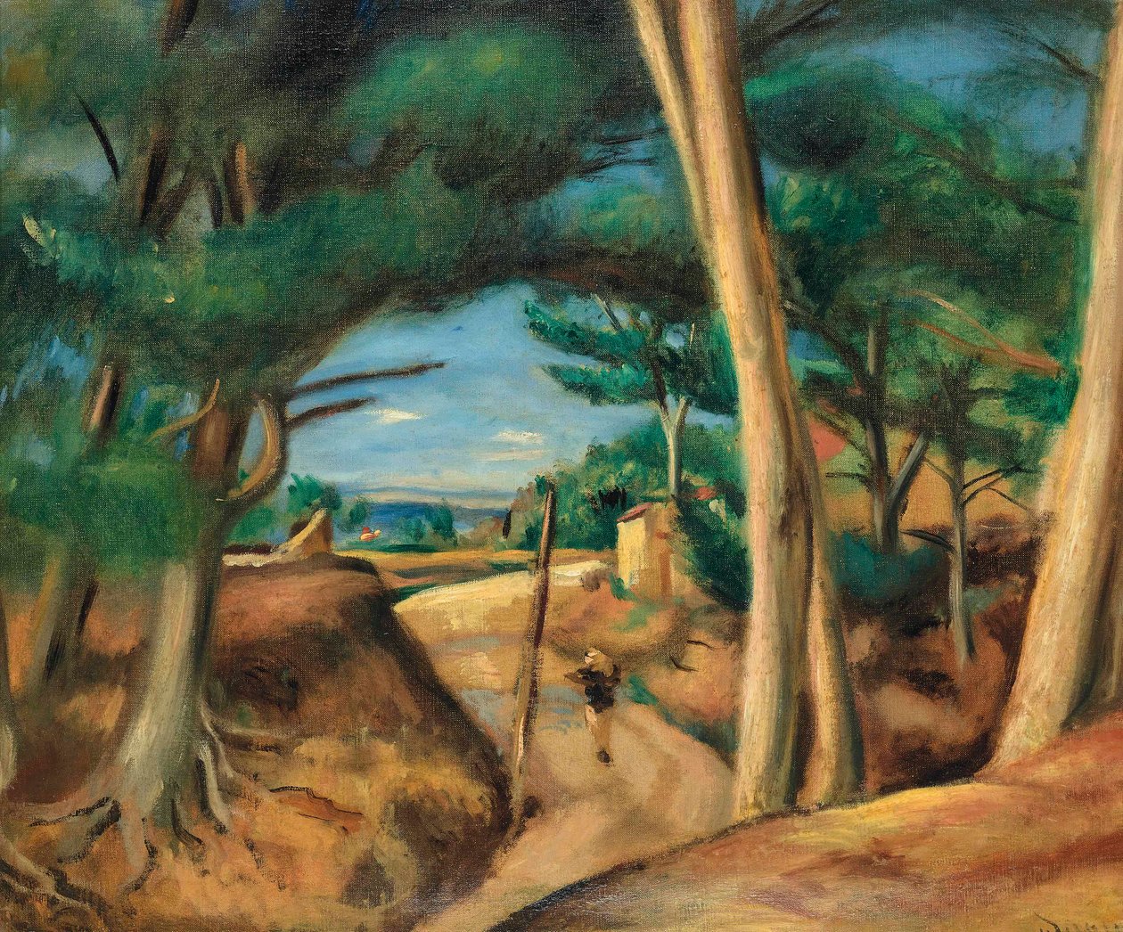 Élénk út Les Lecques-ben alkotó: Andre Derain