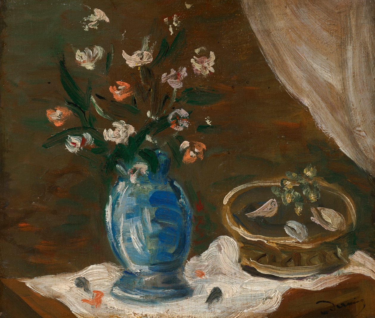 Csendélet virágokkal - Vase bleu alkotó: Andre Derain