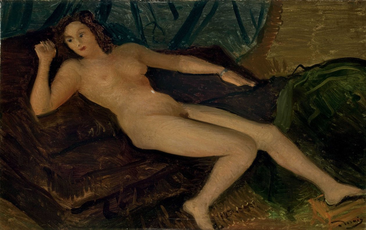Fekvő akt alkotó: Andre Derain