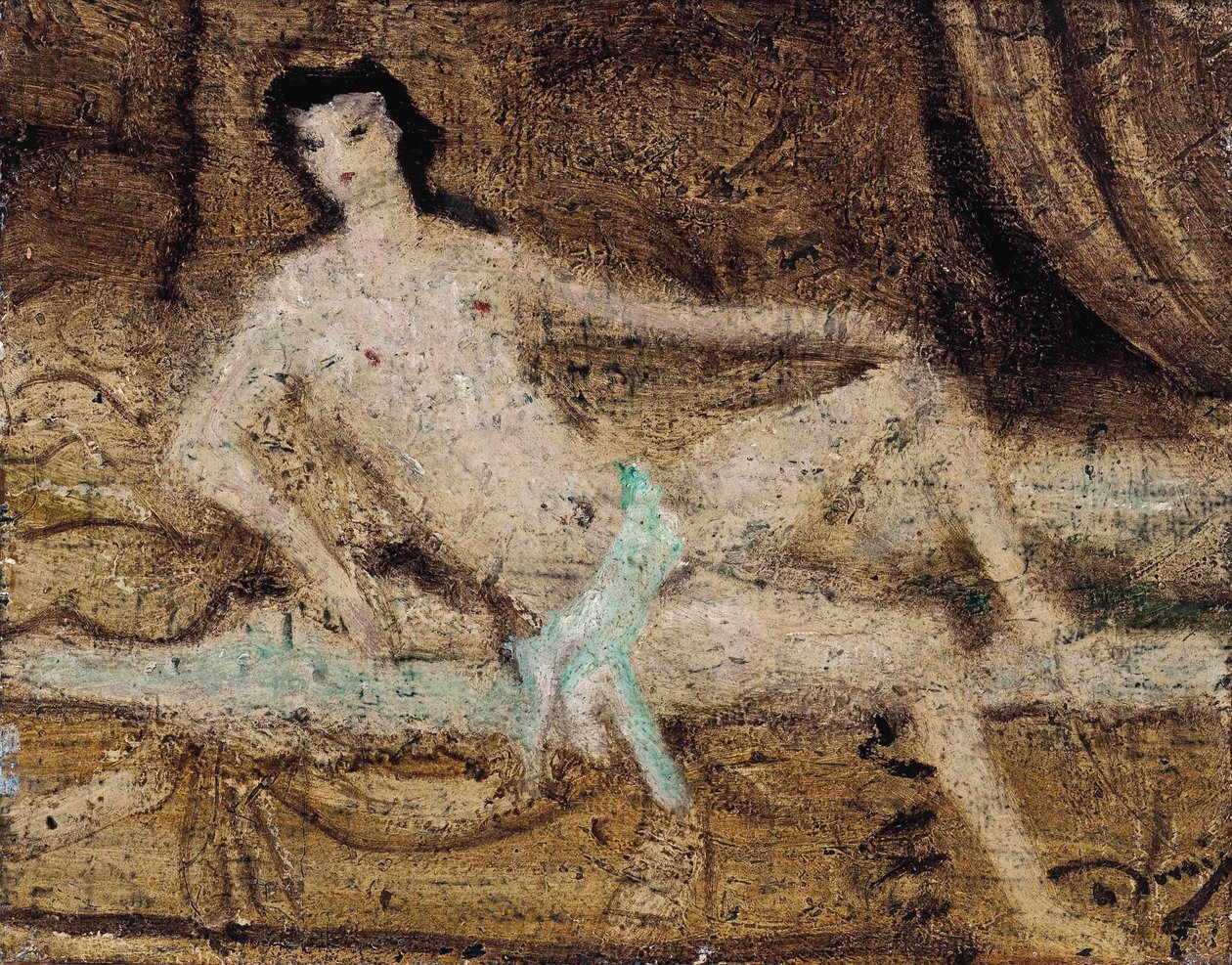 Meztelenül fekszik egy kanapén alkotó: Andre Derain