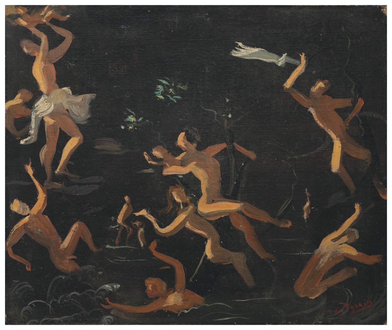 Nimfák a fürdőben alkotó: Andre Derain