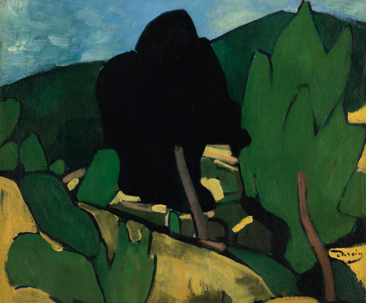 Cassis-i tájkép alkotó: Andre Derain