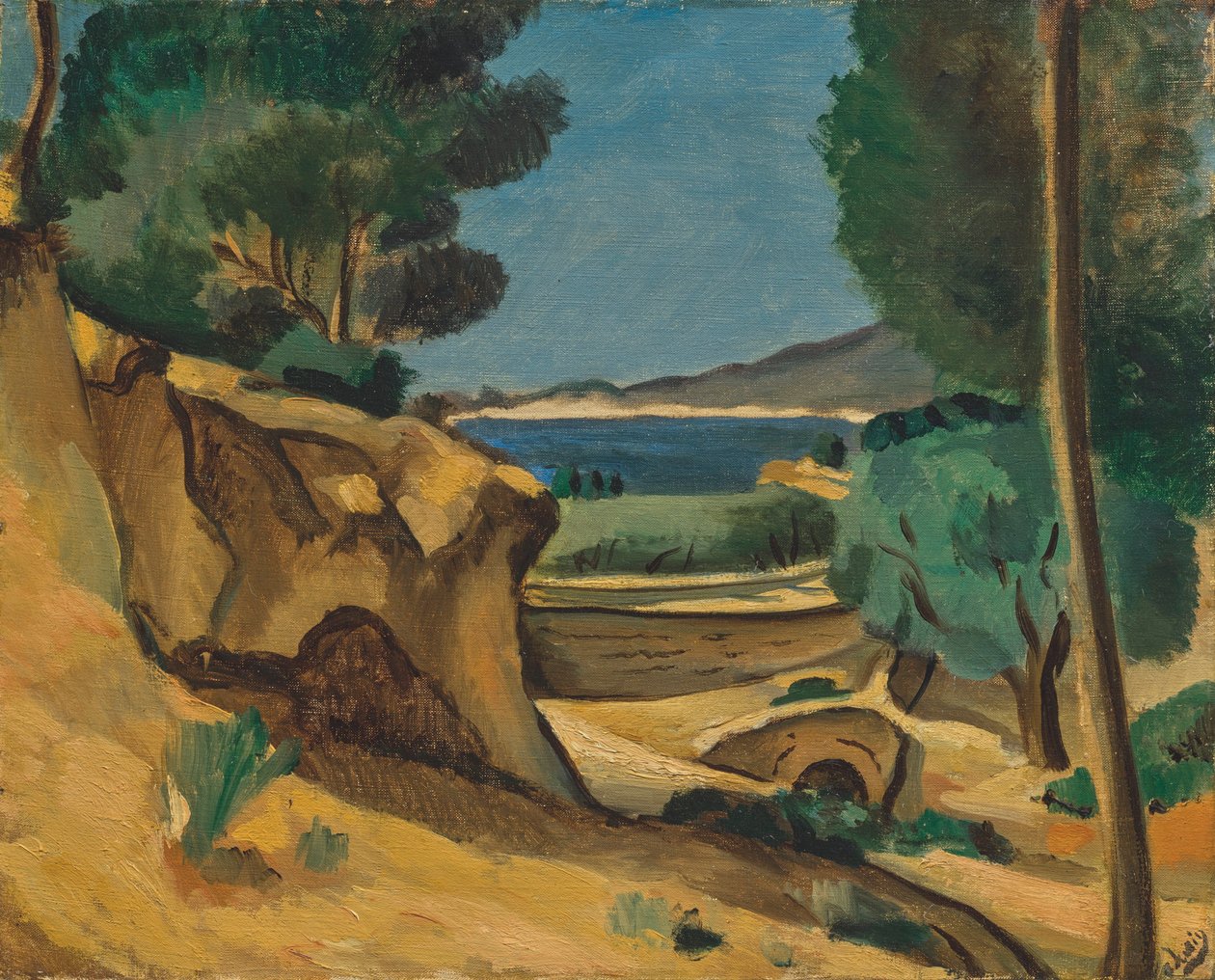 Tájkép La Ciotat körül alkotó: Andre Derain
