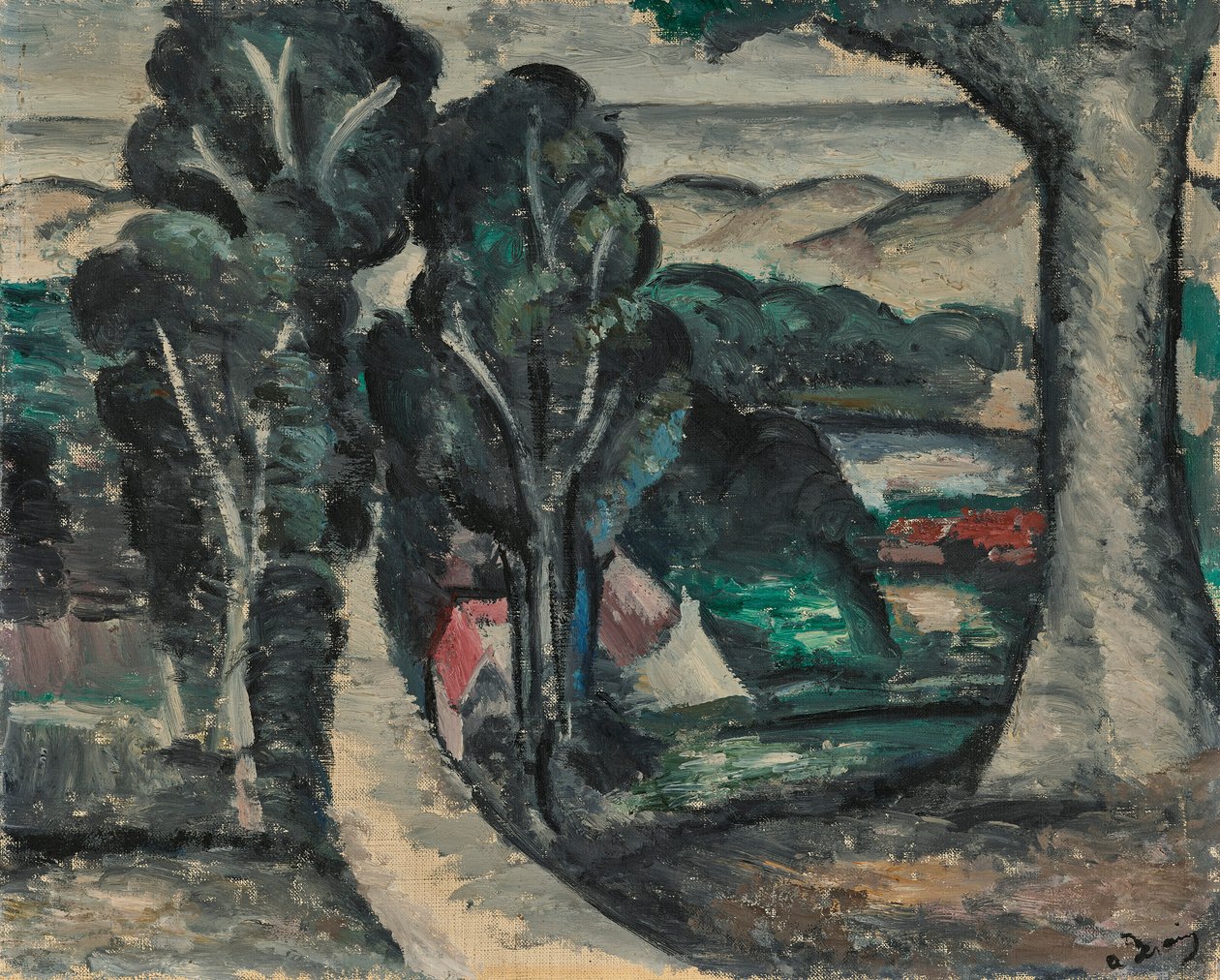 Camiers-i táj (Pas-de-Calais) alkotó: Andre Derain