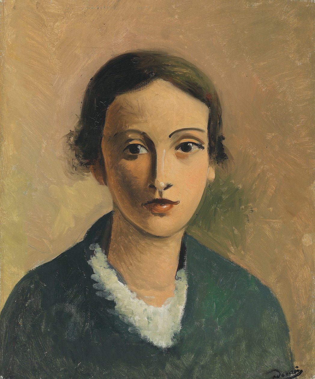 Geneviève, a művész unokahúgának portréja alkotó: Andre Derain