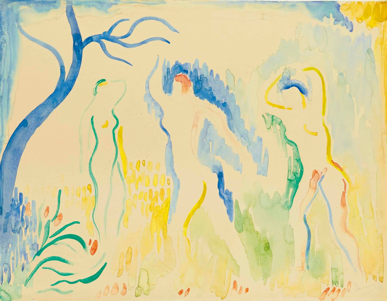 Három fürdőző alkotó: Andre Derain