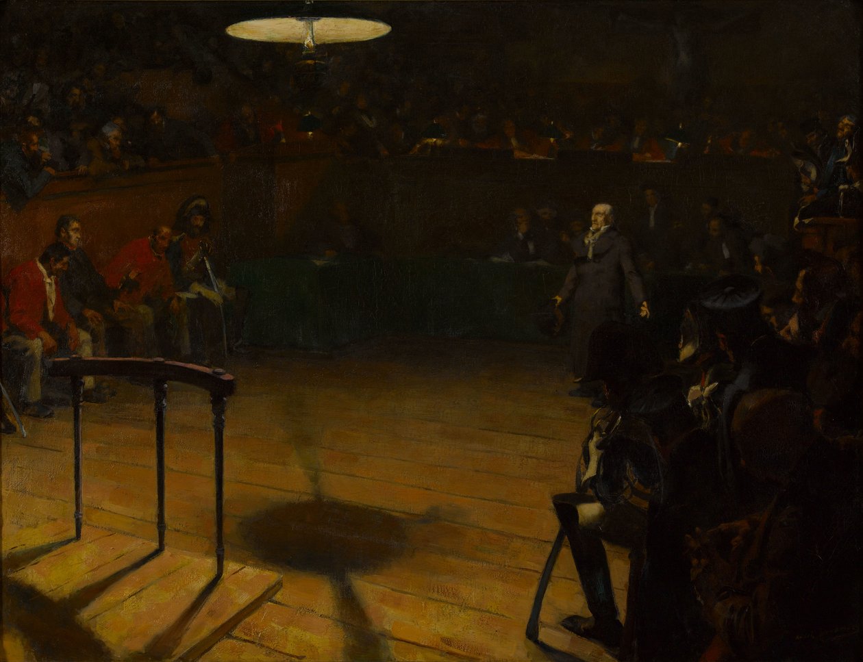 Jean Valjean az Arras-i Assize Bíróság előtt, 1904. alkotó: André Victor Édouard Devambez
