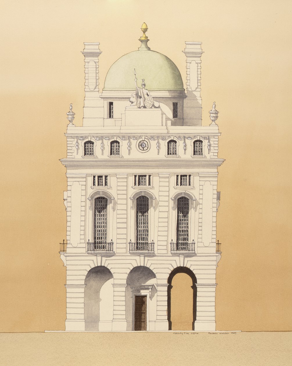 Megyei Tűzoltóság, Picadilly, London alkotó: Andras Kaldor