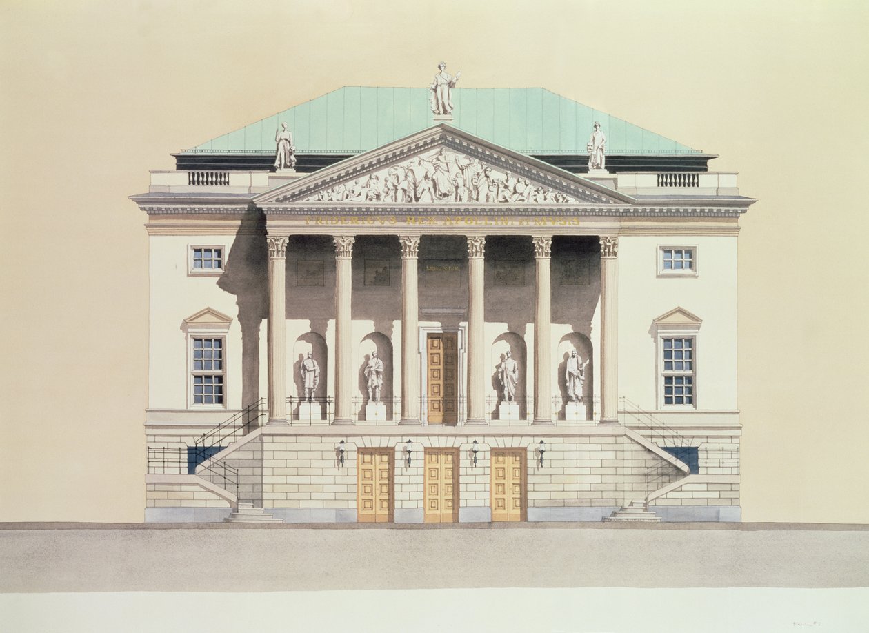 Deutsche Staatsoper, Berlin, Németország 18. századi homlokzat alkotó: Andras Kaldor