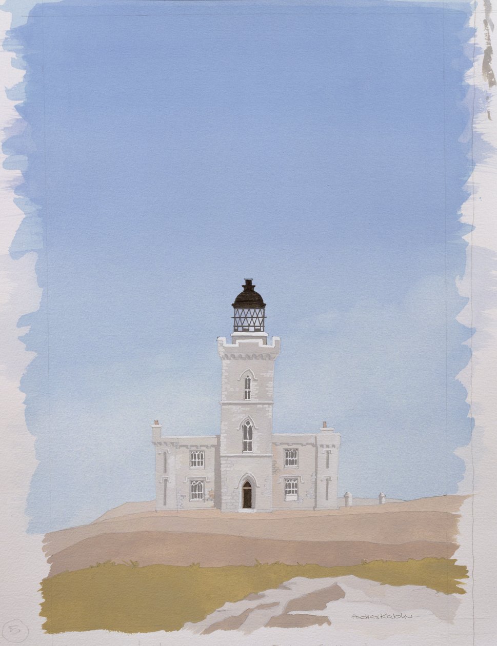 Isle of May világítótorony, Fife, Skócia alkotó: Andras Kaldor