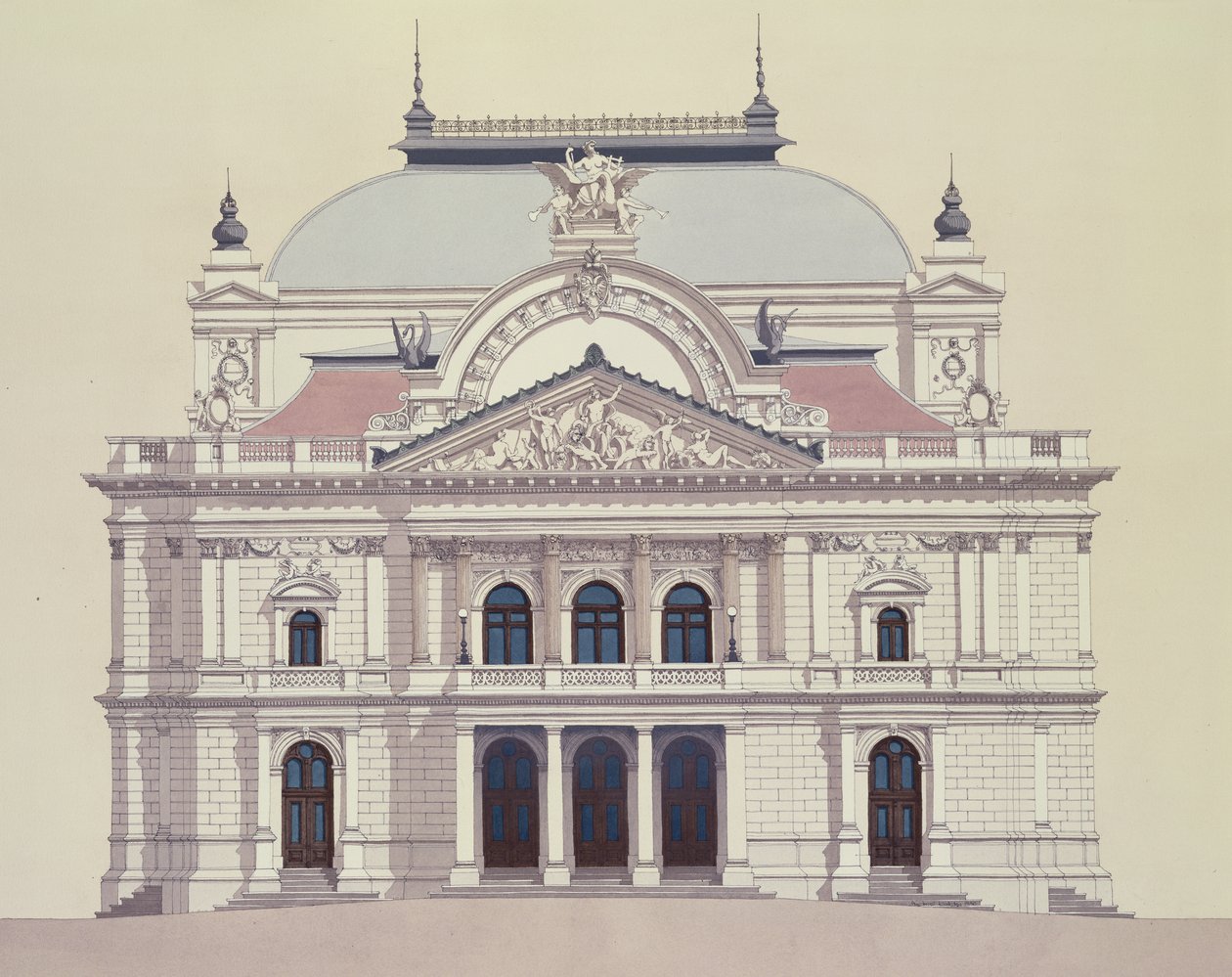 Mahen Színház, Janacek Operaház alkotó: Andras Kaldor