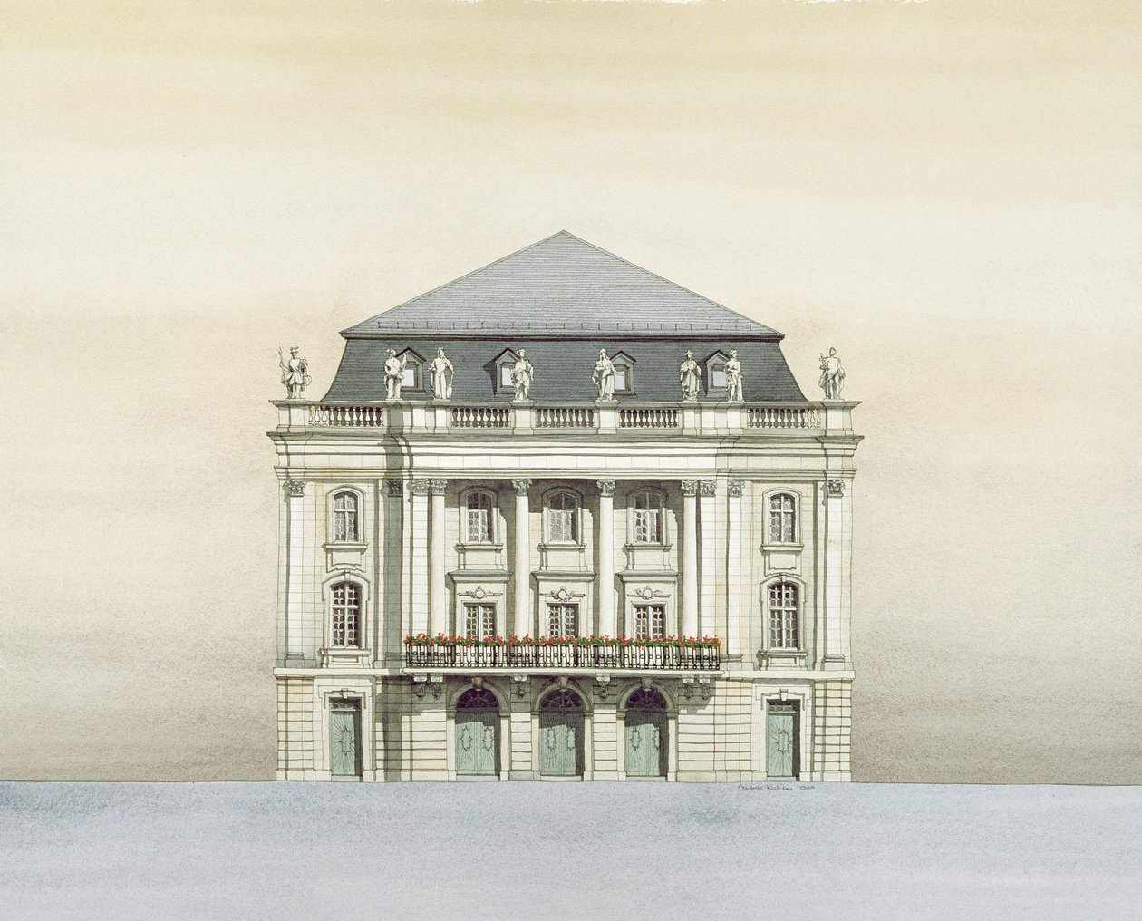 Margravial Operaház, Bayreuth, Németország alkotó: Andras Kaldor