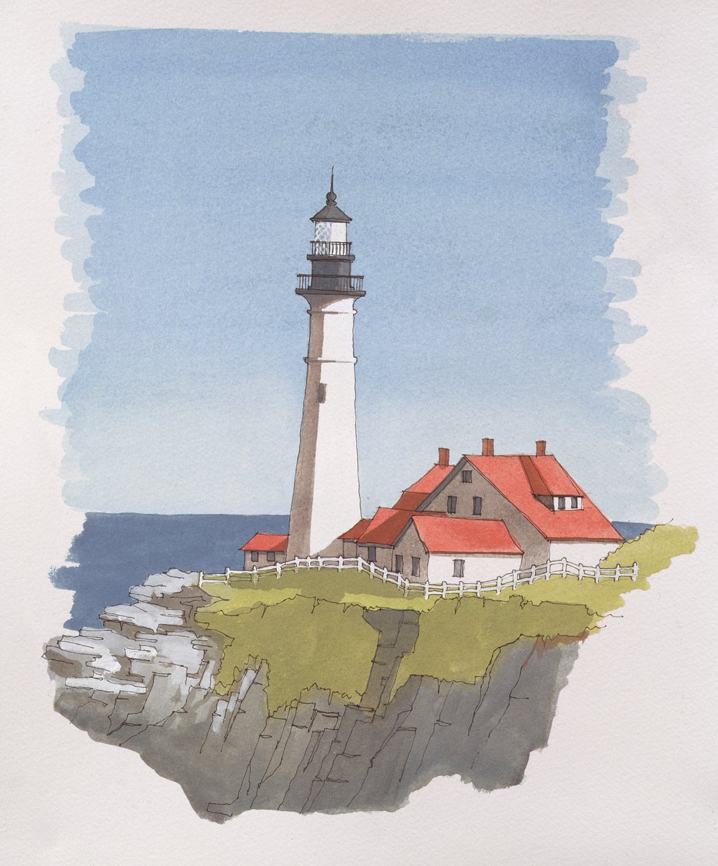 Portland Head világítótorony, Maine, USA alkotó: Andras Kaldor