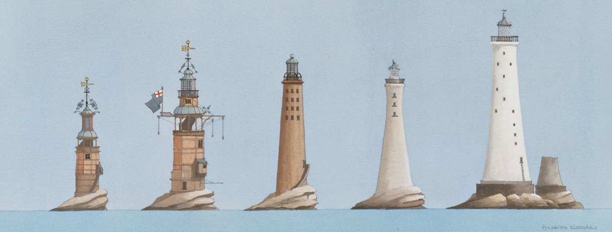 The Eddystone lights, Plymouth, Devon, Egyesült Királyság alkotó: Andras Kaldor