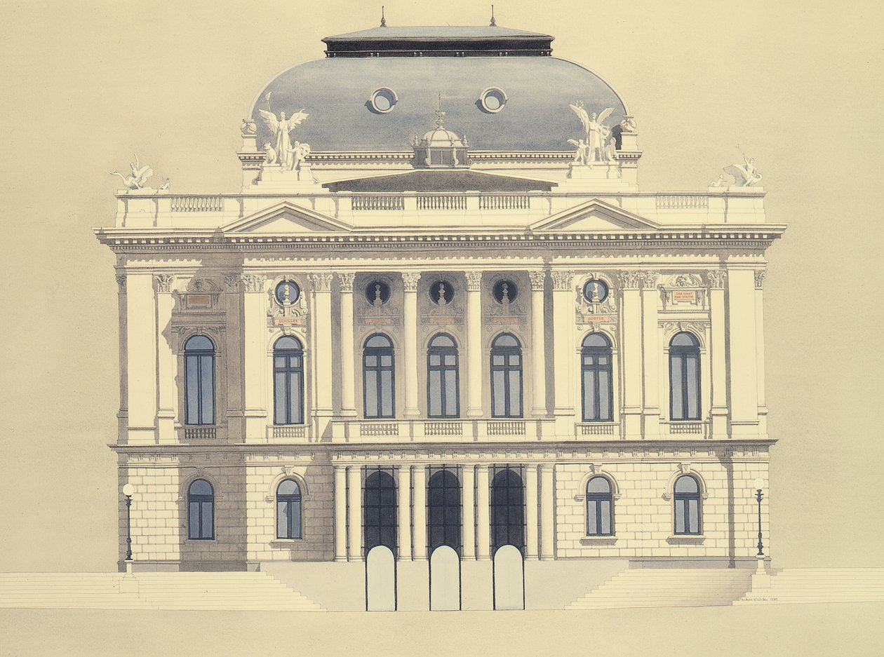 Zürichi Operaház, Zürich, Svájc alkotó: Andras Kaldor