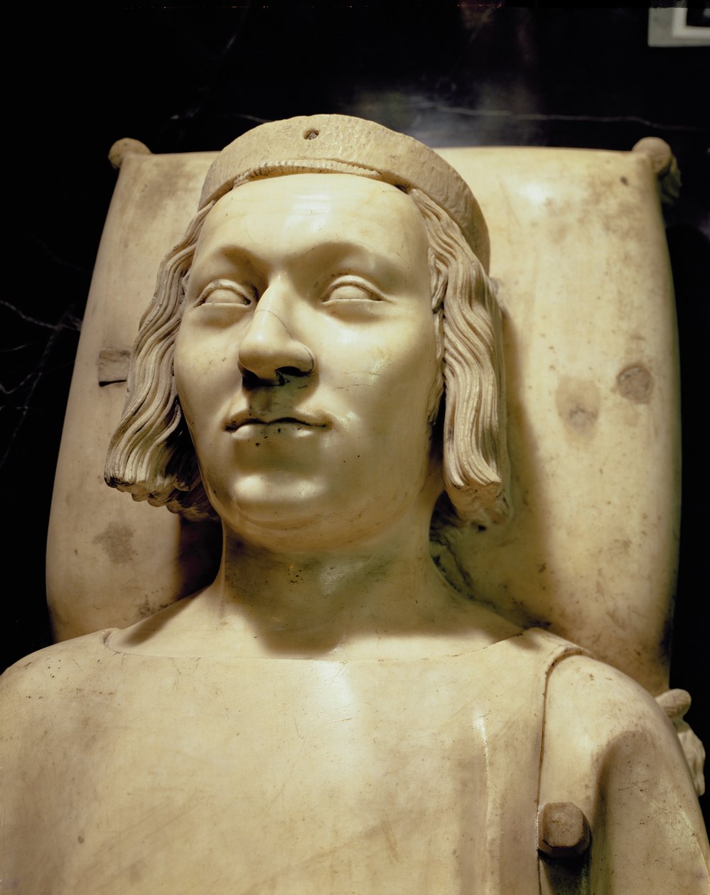 V. „Bölcs” Károly (1338-80) síremléke, 1364 körül (márvány) (lásd még: 95784) alkotó: Andre Beauneveu