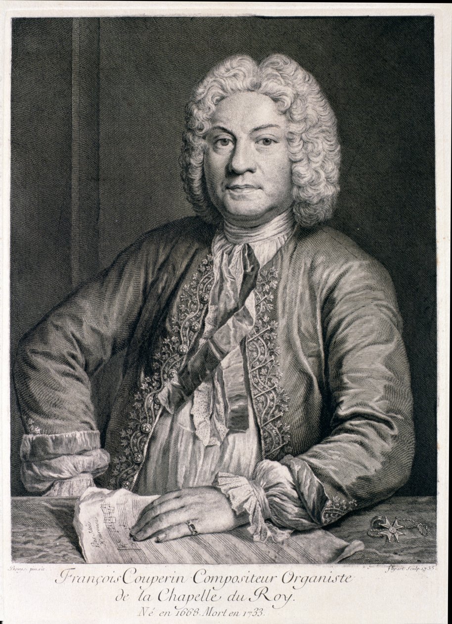 Francois Couperin (1668-1733) Flipart metszete alkotó: Andre Bouys