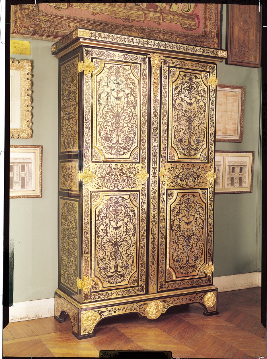 XIV. Lajos gardrób, 1680-90 körül (bronz intarzia és fa) alkotó: Andre Charles Boulle