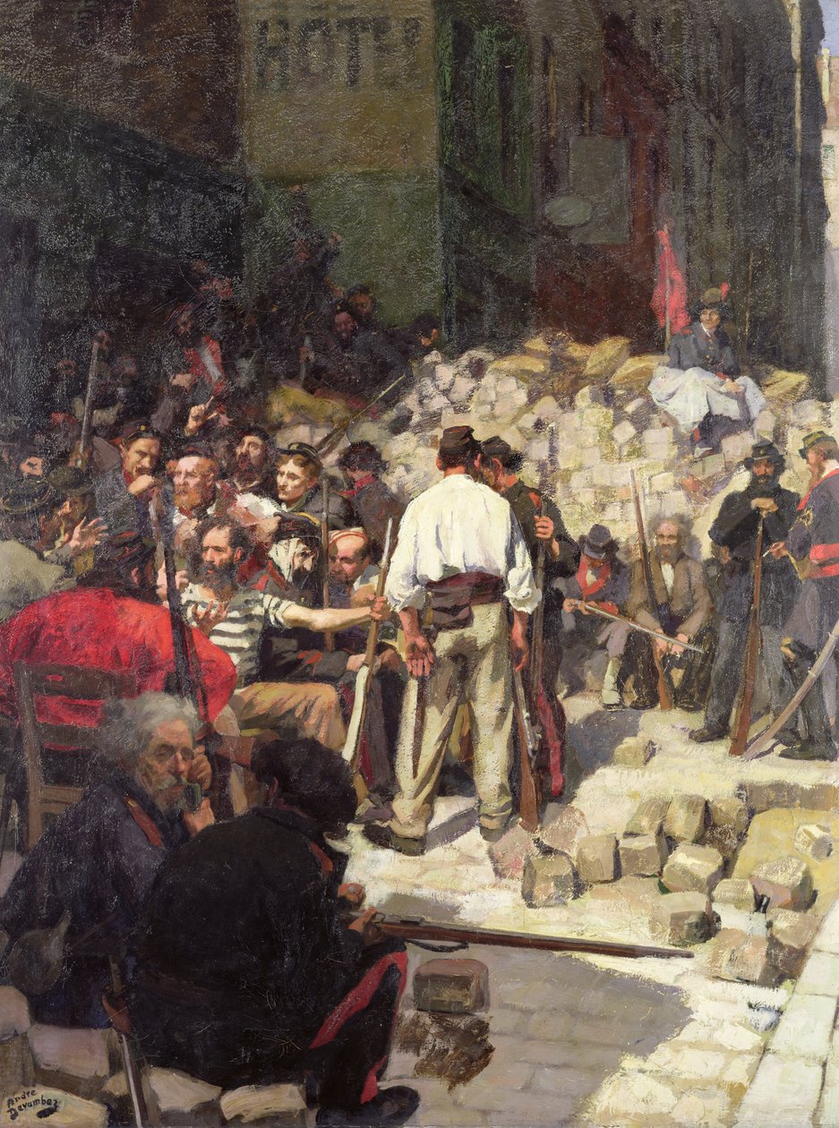 A barikád vagy a várakozás 1871-ben alkotó: Andre Devambez