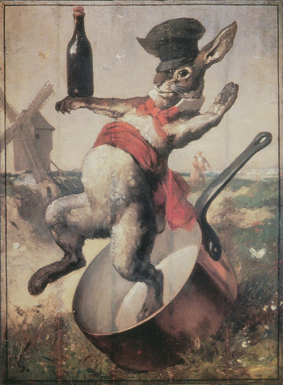 A Cabaret Au Lapin Agile jele, 1875 alkotó: Andre Gill