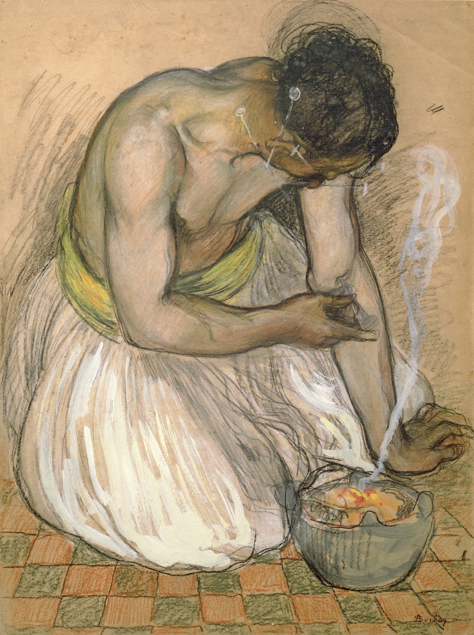 A marokkói fakír (pasztell és gouache, papír) alkotó: Andre Sureda